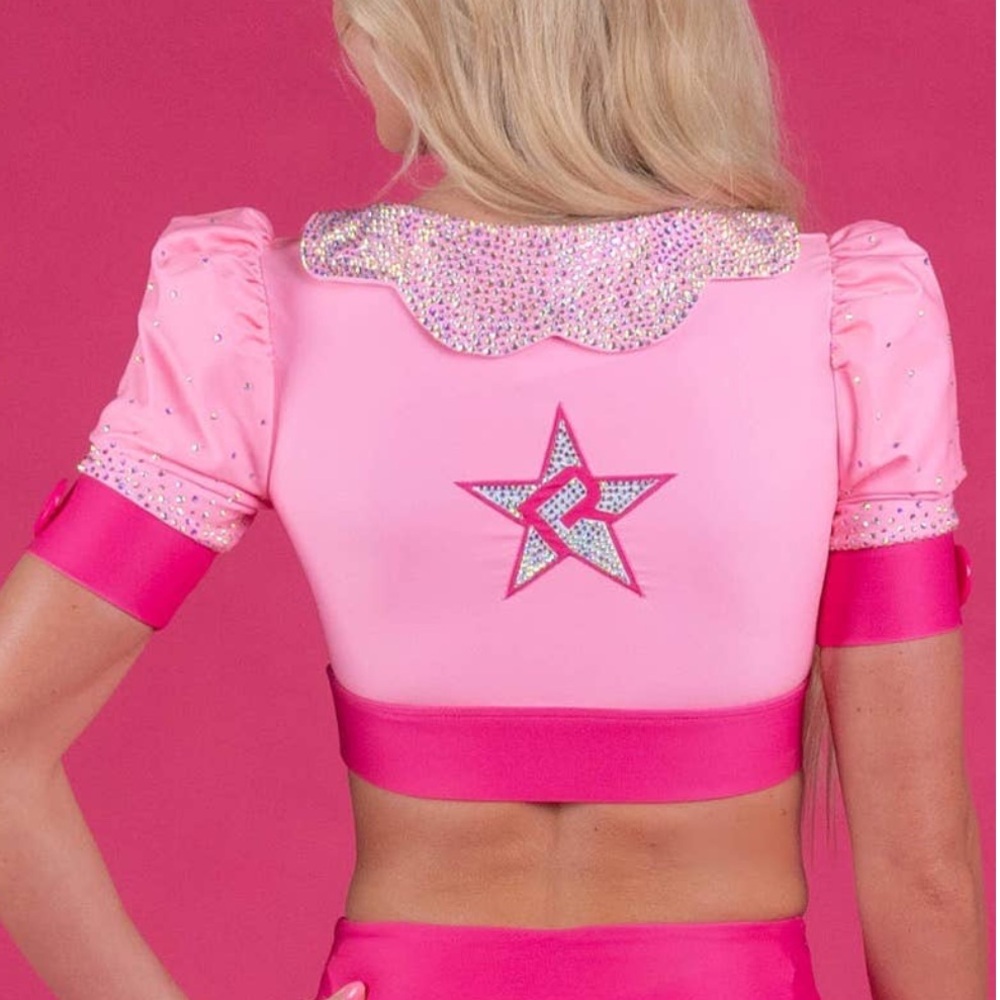 Rebel Athletic Babydoll Top in Pretty Pink size adult L - Picture 14 of 14